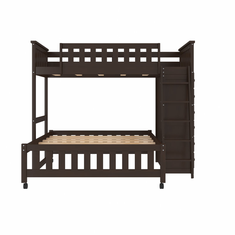 Harriet Bee Eyoas Twin Over Full 6 Drawer LShaped Bunk Beds with